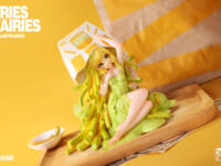 WeArtDoing「Fries Fairies-Classic Ketchup(フライドポテト フェアリーズ-わさび)」美少女フィギュア 彩色原型公開の画像