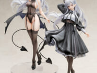 【Nekojira氏イラスト】Reverse studio「テアちゃん 見習いサキュバスVer.」双体版フィギュア【彩色原型公開】の画像