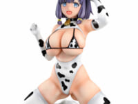【ぬきたし】Q-six「畔美岬 牛柄コスチューム」美少女フィギュア 予約開始、「日焼けver.」もありの画像