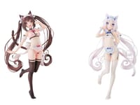 【ネコぱら】チューベローズプラス「ショコラ マイクロビキニメイド」「バニラ マイクロビキニメイド」美少女フィギュア【予約開始】の画像