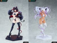 【うるりひ氏イラスト】Pink Rouge「サイバーペット-オニキス」「サイバーペット-シルキー」美少女フィギュア【予約開始】の画像