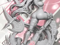 【Hyeonsick Choi氏オリジナル】Skin Studio × Hobby Sakura「Pink Axe」1/4スタチューフィギュア【原型初公開】の画像
