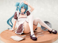 【かまくらら氏デザイン】箱入り娘「エルフメイドさんのご奉仕 ライム」美少女フィギュア 予約開始、スカートはキャストオフが可能の画像