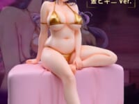 【オタク友達とのセッ●スは最高に気持ちいい/あるぷ氏】Rencontre「三芳・金ビキニ」美少女フィギュア 彩色原型公開の画像